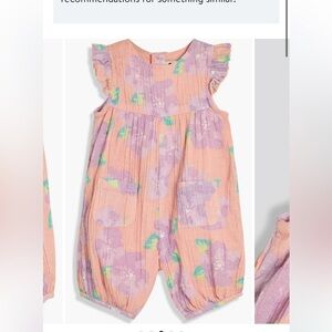 JOJO MAMAN BEBE - Tropical Floral Cotton Romper